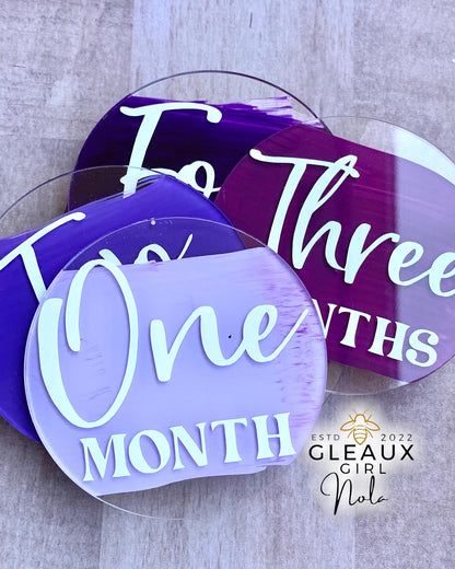 Custom Acrylic Baby Milestone Discs