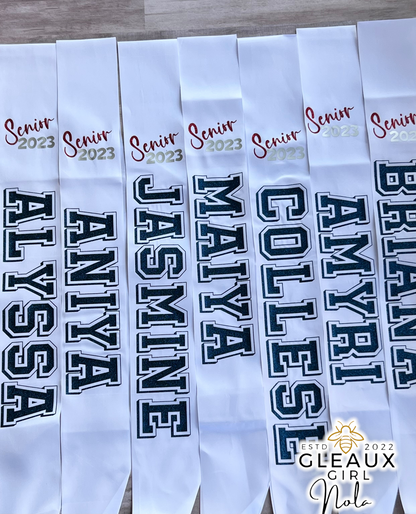 Custom Spirit Sash