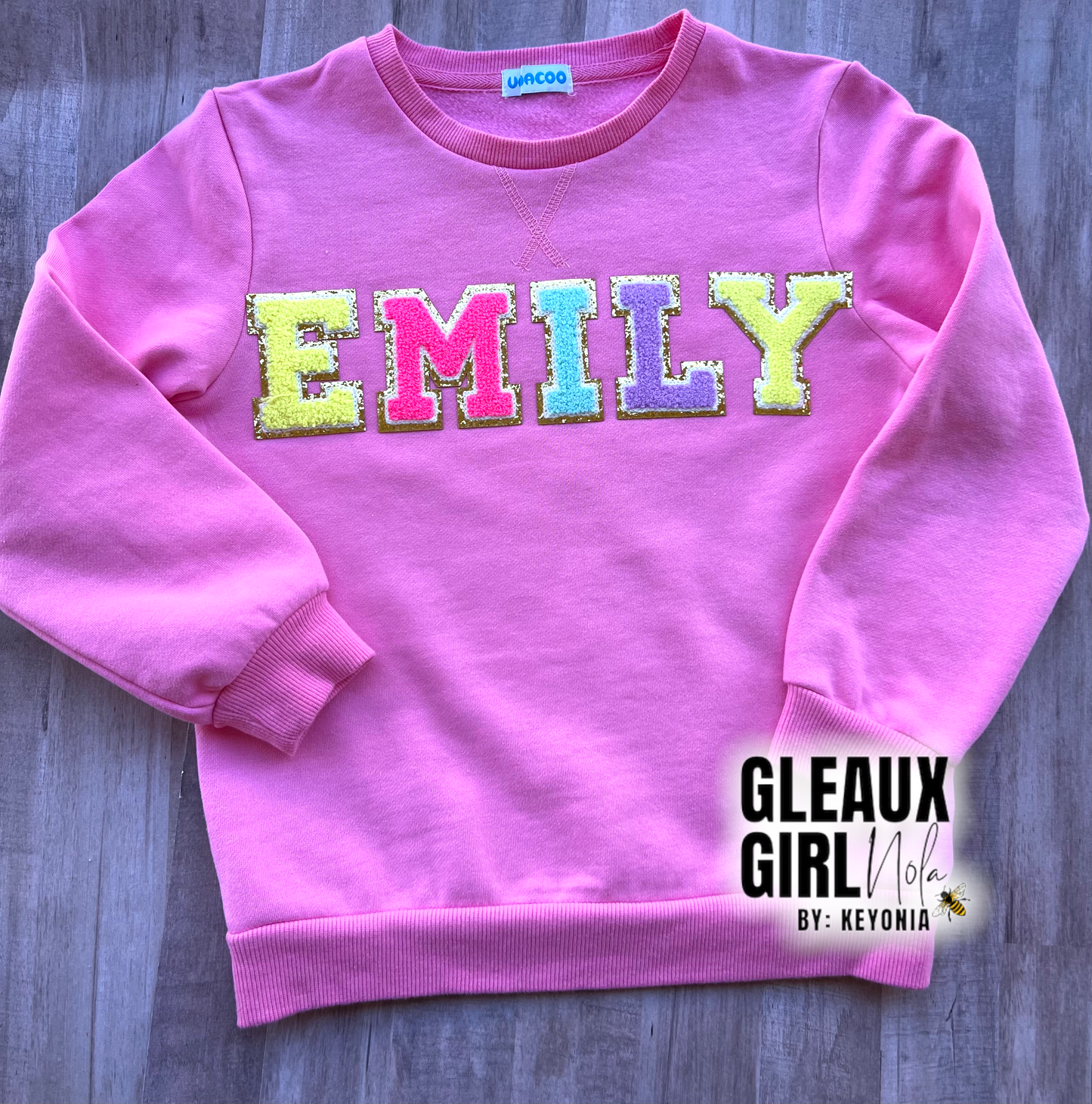 Custom Chenille Patch Sweatshirt -TODDLER/YOUTH