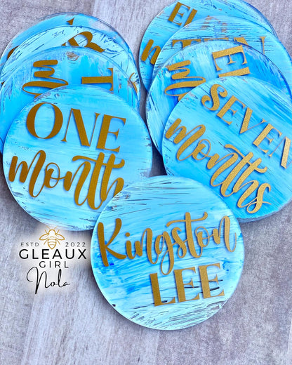 Custom Acrylic Baby Milestone Discs