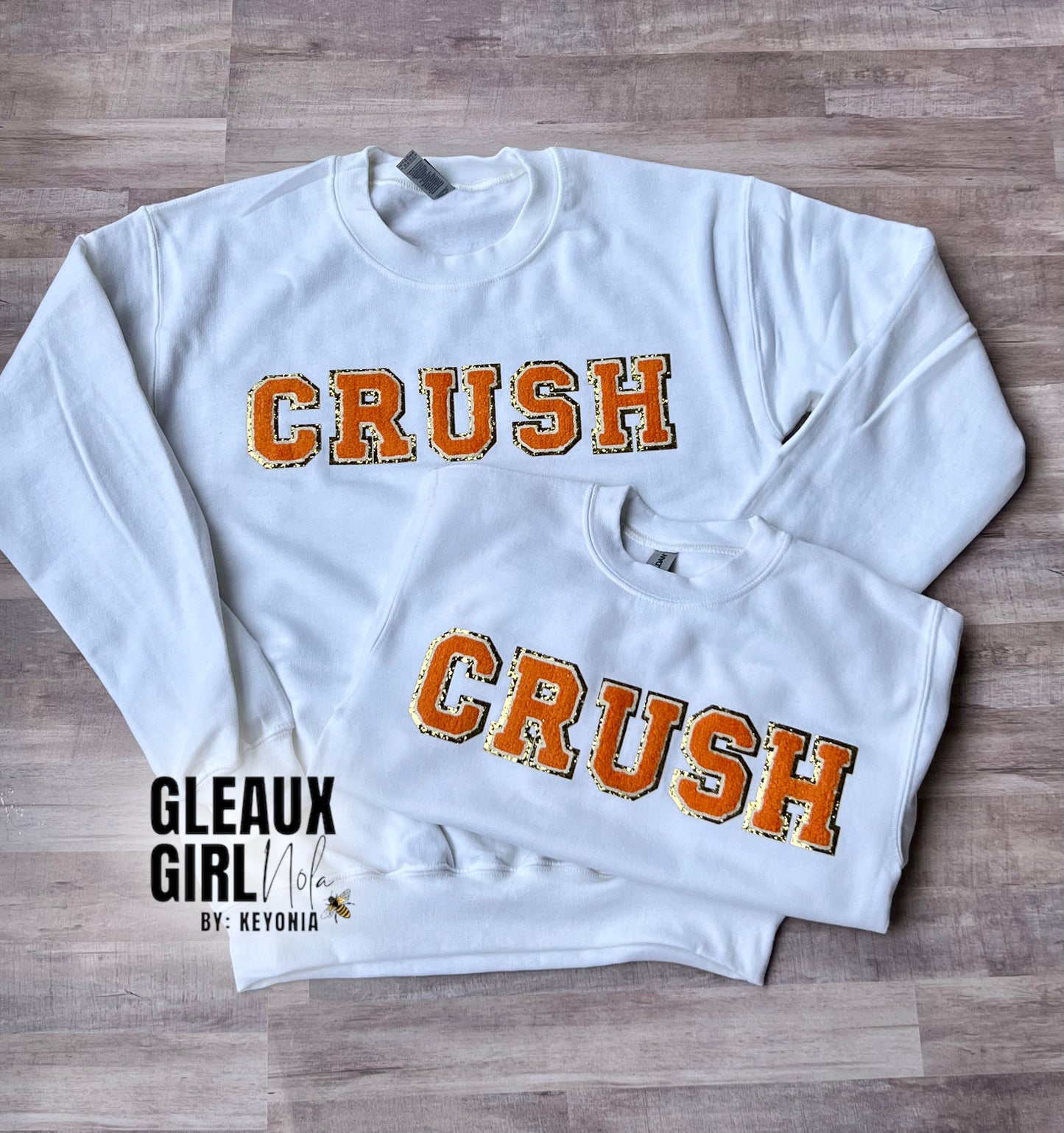 Custom Chenille Patch Sweatshirt -ADULT