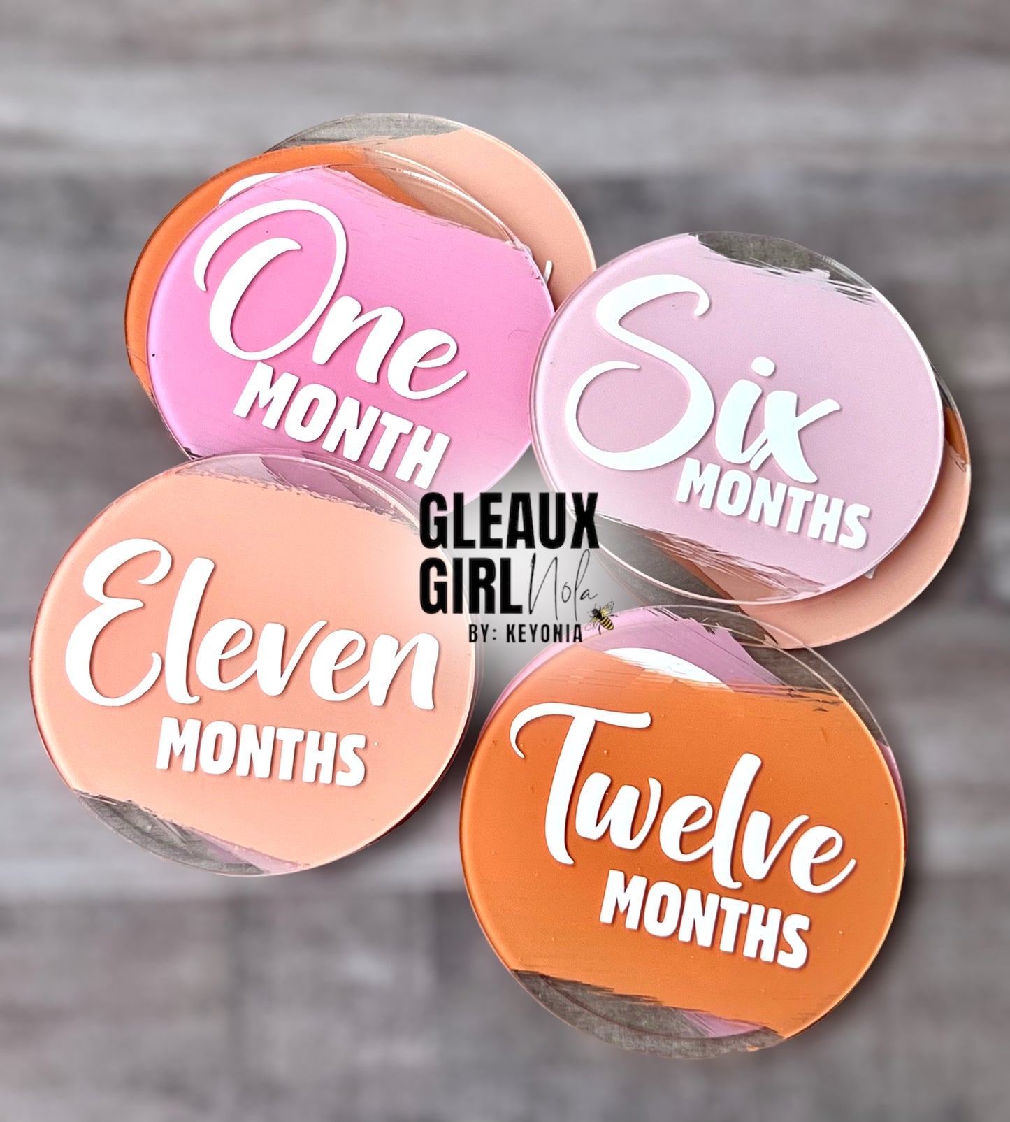 Custom Acrylic Baby Milestone Discs