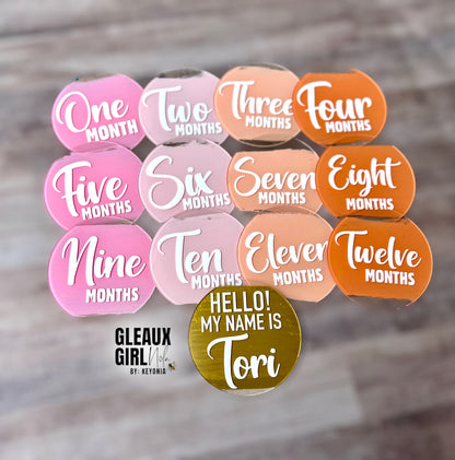 Custom Acrylic Baby Milestone Discs