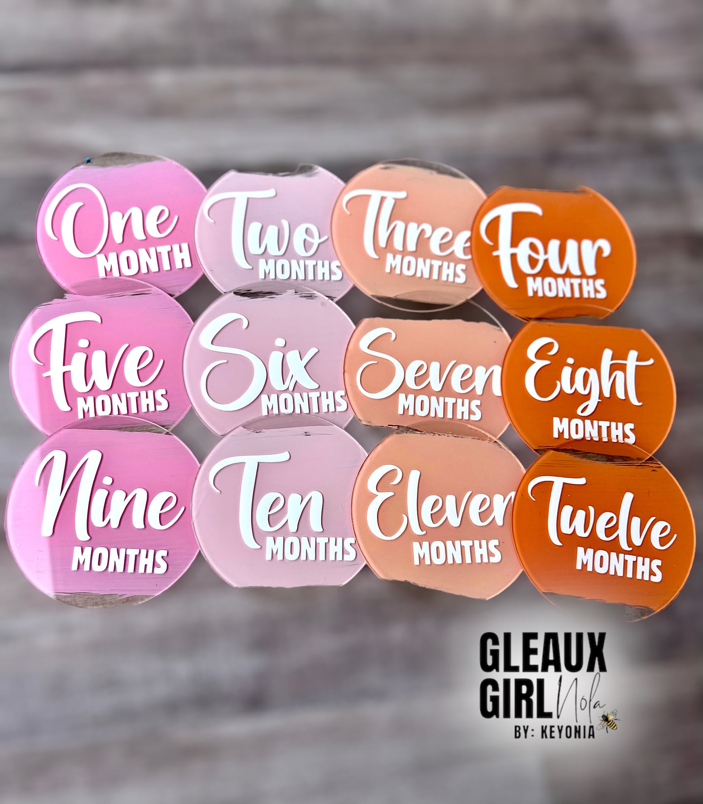 Custom Acrylic Baby Milestone Discs